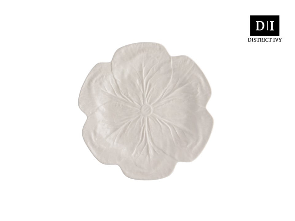 (READY STOCK) Bordallo Pinheiro Cabbage Charger Plate 30.5cm Beige