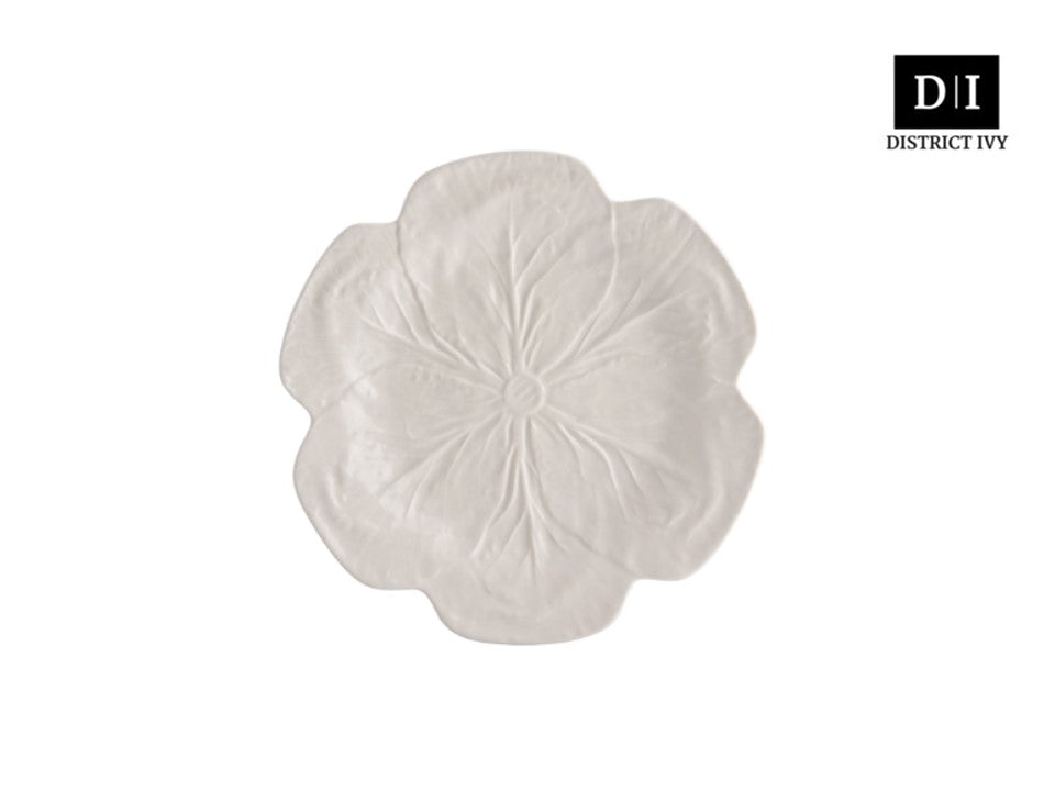 (READY STOCK) Bordallo Pinheiro Cabbage Dinner Plate 26.5cm Beige