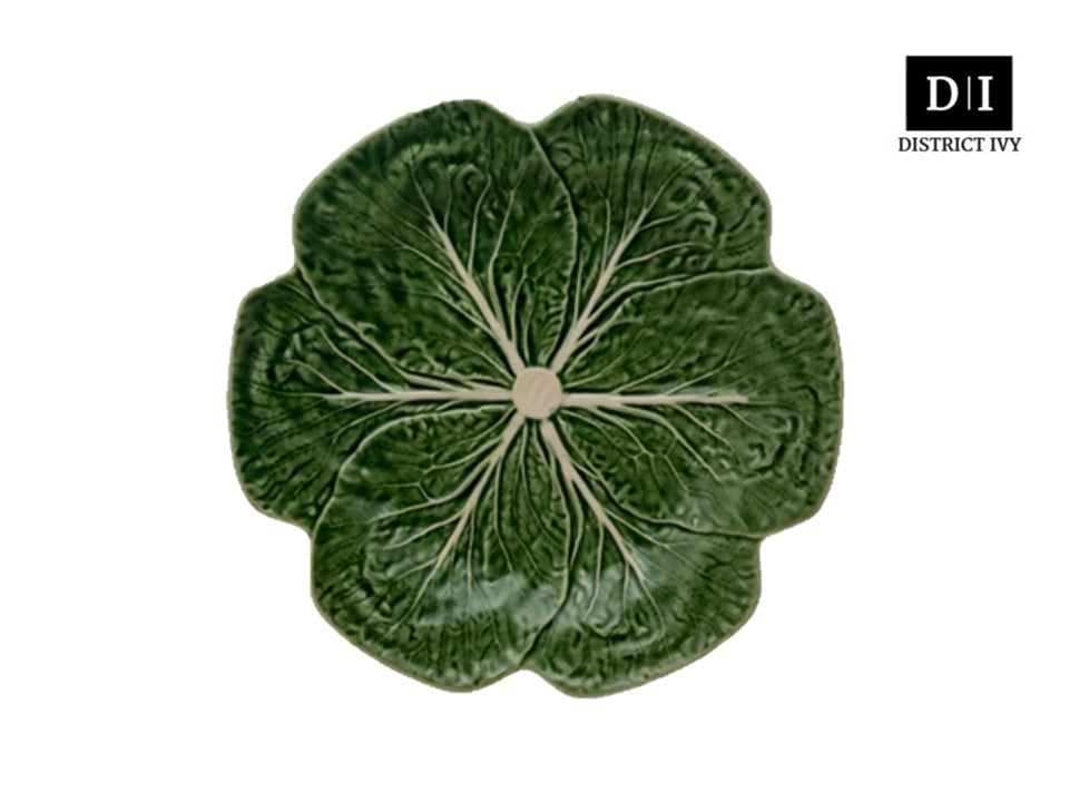 (PRE ORDER) Bordallo Pinheiro Cabbage Dinner Plate 26.5cm