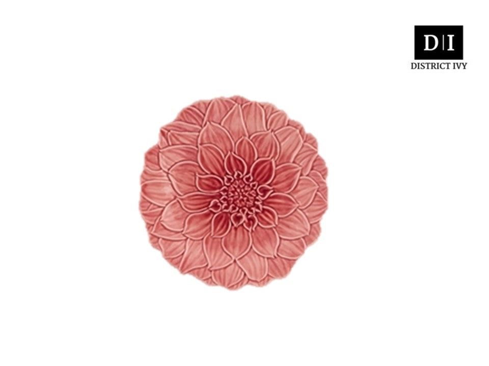 Bordallo Pinheiro Maria Flor Dessert Plate Dahlia 22cm