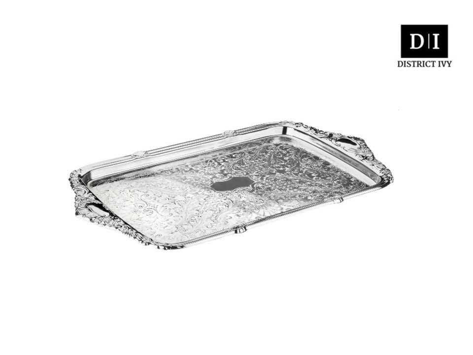 (READY STOCK) QUEEN ANNE SILVERWARE Oblong Tray Integral Handle