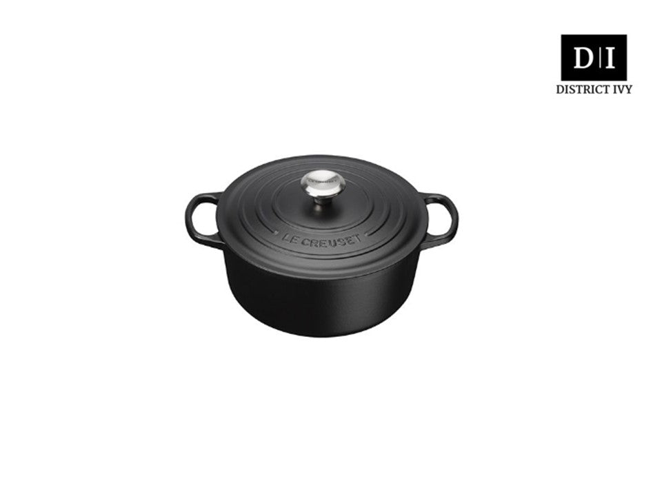 Le Creuset 18cm Round Casserole Black